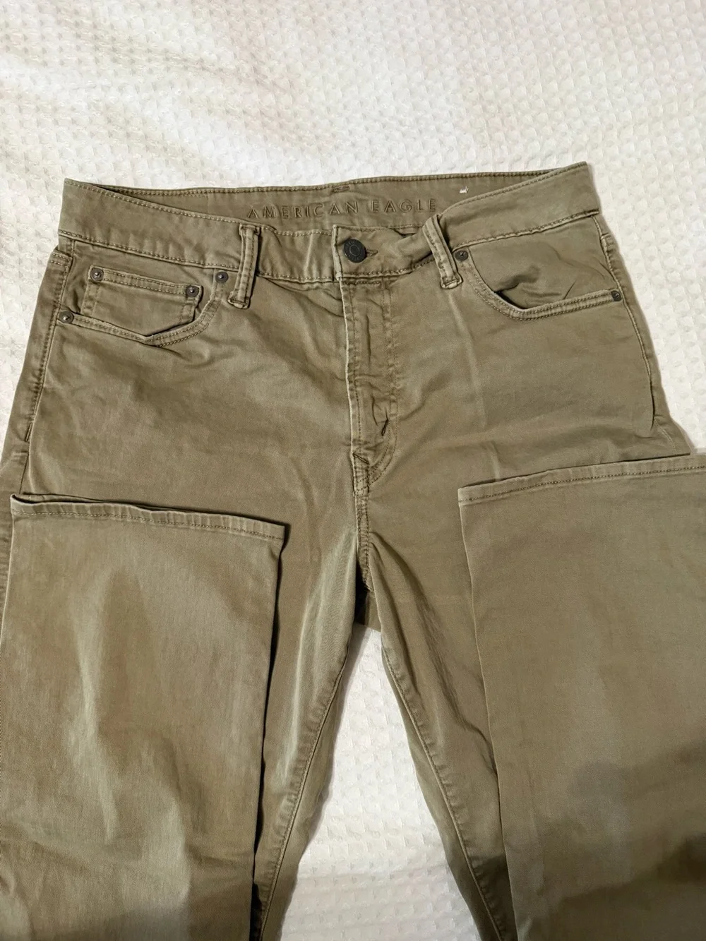 American Eagle Outfitters Men's Khaki Straight Jeans